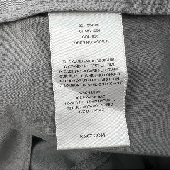 NWT NNO7 No Nationality Gray Mid Rise Shorts Size 38 Men's - Picture 8 of 9